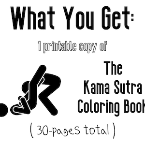 Kama Sutra Coloring Book for Adults Naughty Sex Date Sexy - Etsy