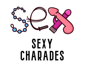 Sexy volwassen charades afdrukbaar, ondeugend kaartspel voor seksfeest, cadeau-ideeën voor vuile echtgenoot