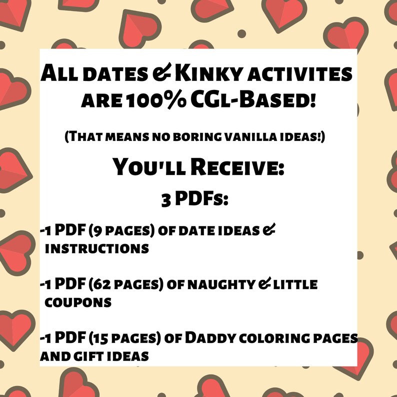 Naughty Valentine/'s Day Printable Kinky Coupons and Little Date Nights for DDlg /& DDlb Daddy BDSM Gift