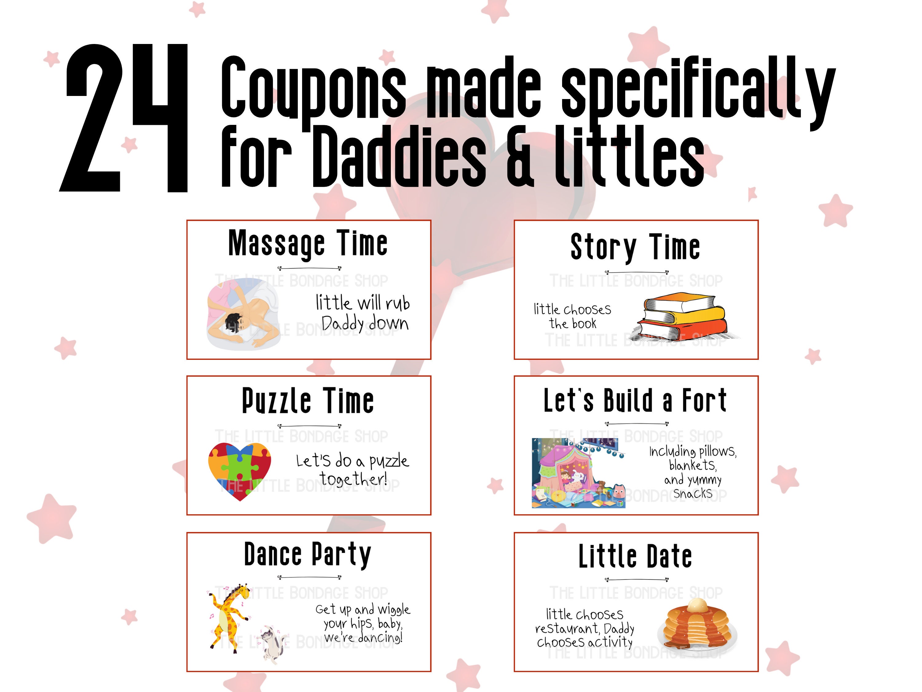 Love Coupon Book for a Daddy Dom, Kinky Gift for Ddlb & Ddlg, DIY ...