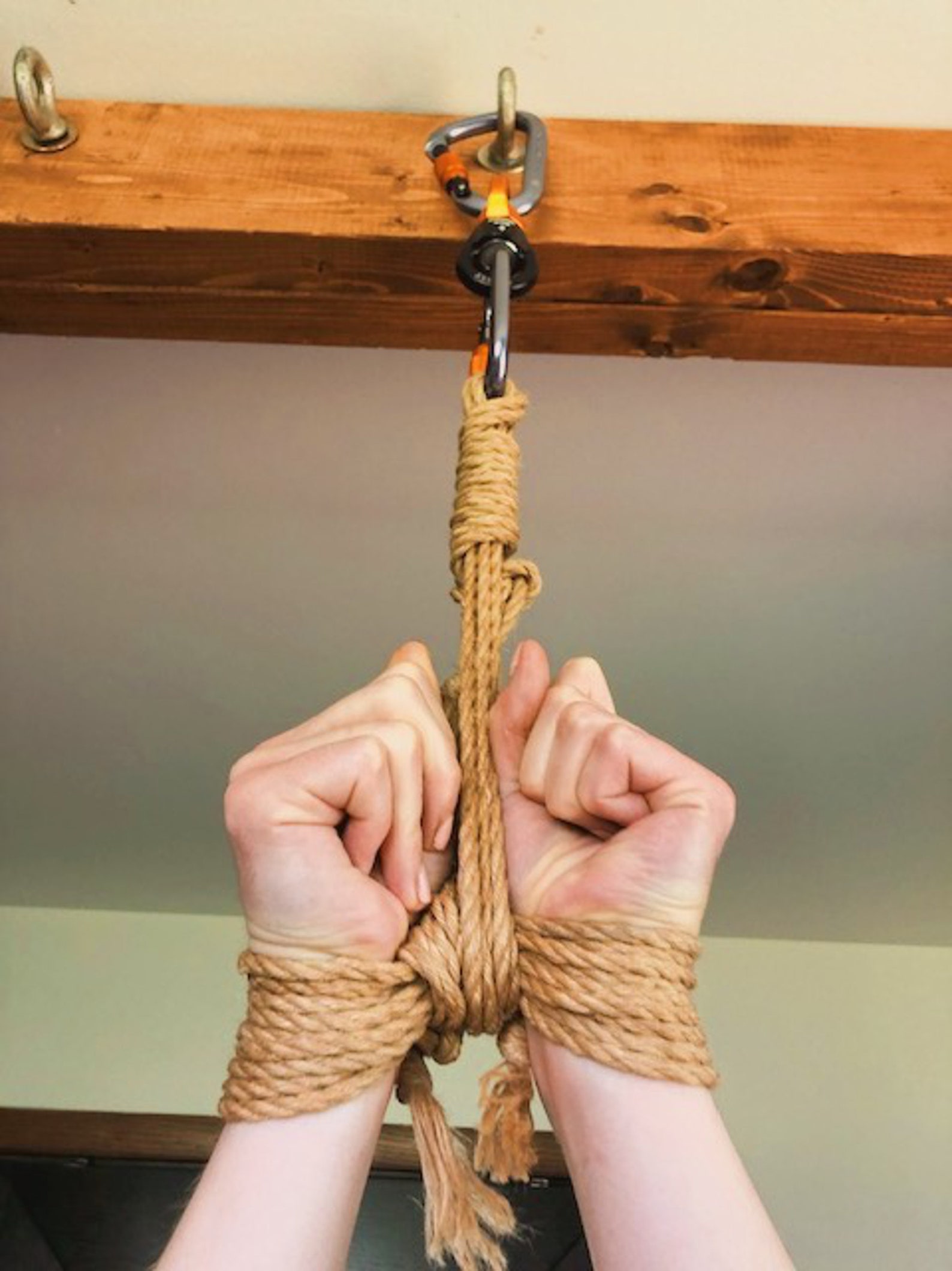 homemade leg rope bondage Porn Photos