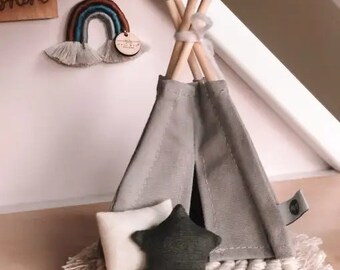 Play Tent with Window | Multiple Colors | Playroom Nursery Kid's Bedroom | Macy Mae 1:12 Scale Miniature Dollhouse Accessories & Furniture