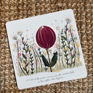 Carte maman tulipe