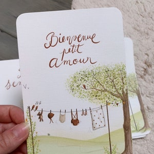 Lot cartes étapes grossesse et naissance