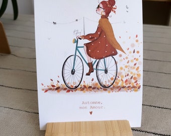 Carte fille « Automne mon Amour »