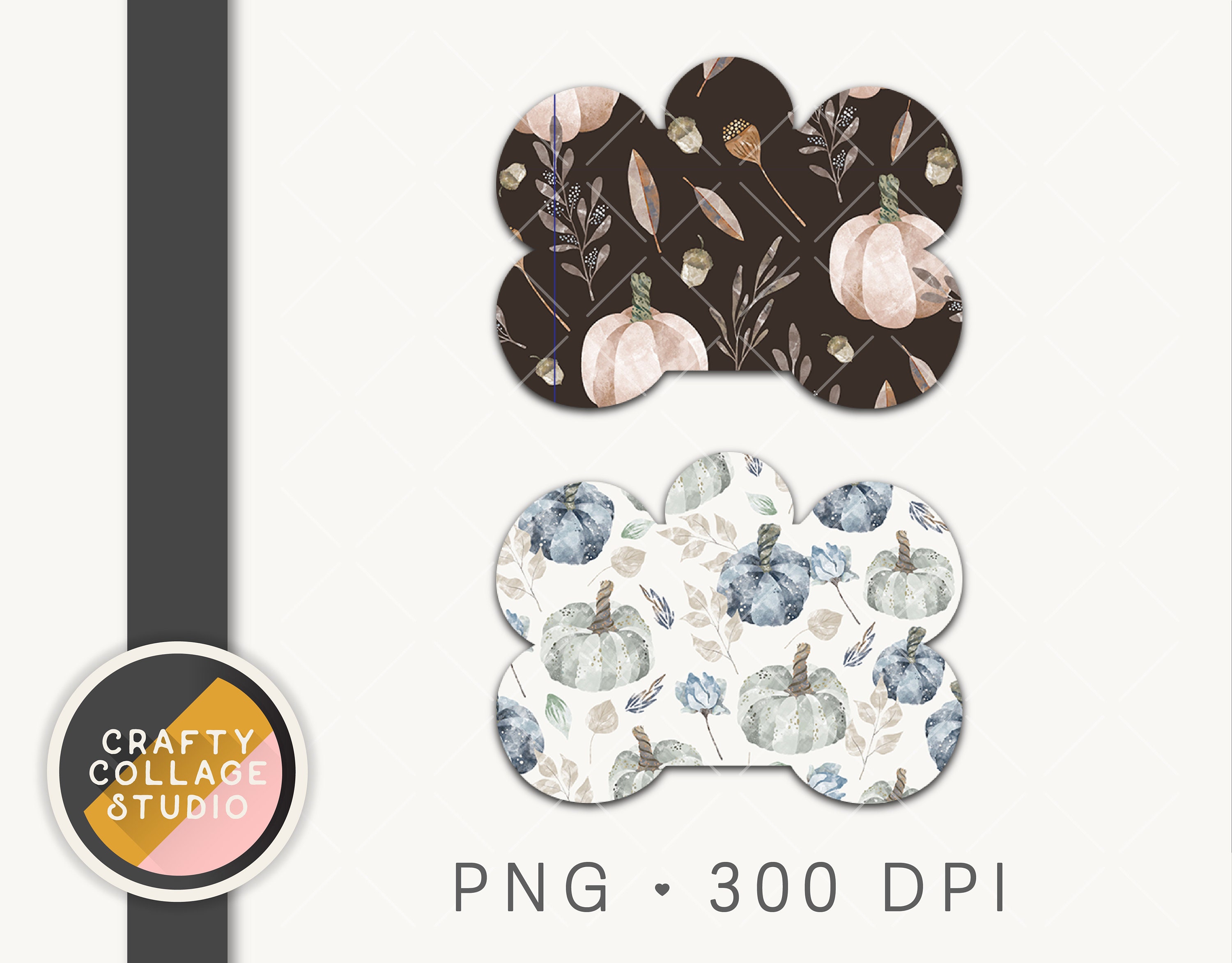 Pumpkin Dog Bone Tag PNG for Sublimation and DTG Printing Dog Etsy