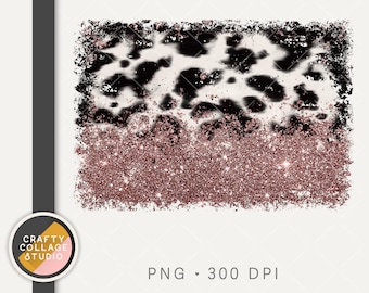 Pink Cowhide Glitter PNG for Sublimation, Cow Print Sublimation Design, Western Rodeo Cowboy Cowgirl Background Backsplash Design, Frame Png