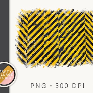 Caution Hazard PNG True Crime Sublimation Background Backsplash Sublimation Design, Grunge, Commercial Use Digital Download, Construction