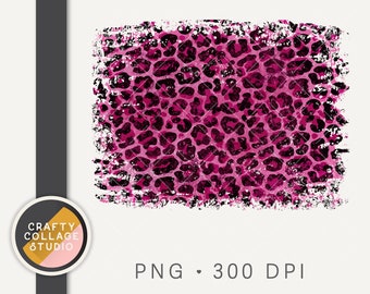 Pink Leopard PNG para descarga de diseño de sublimación, fondo de papel digital de impresión de leopardo rosa, archivo de impresión de sublimación de leopardo angustiado DTG