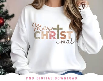 Farmhouse Merry Christmas PNG Sublimation, Christian Christmas png, Rustic Christmas Faith png, Jesus is the Reason, Christian Clipart png