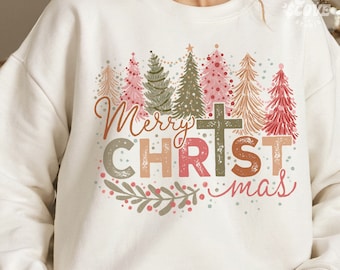 Christian Christmas PNG for Sublimation, Rustic Merry Christmas Sublimation, Distressed PNG, Western Winter png, Christmas Tree Farm png
