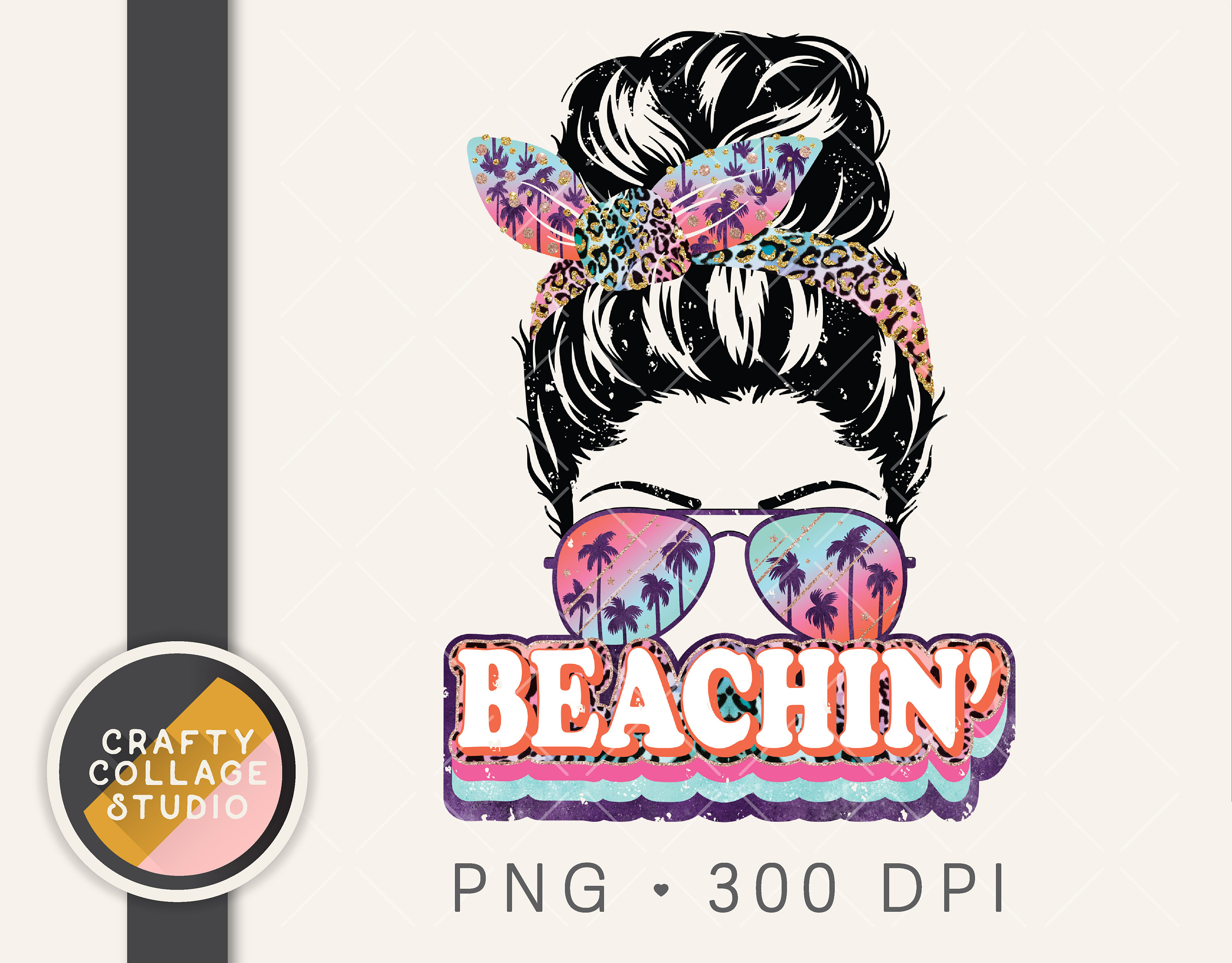 Beachin' Retro Sublimation PNG Sublimation Designs - Etsy