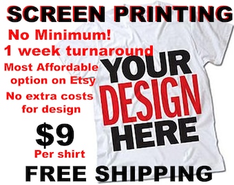 etsy t shirts screen print