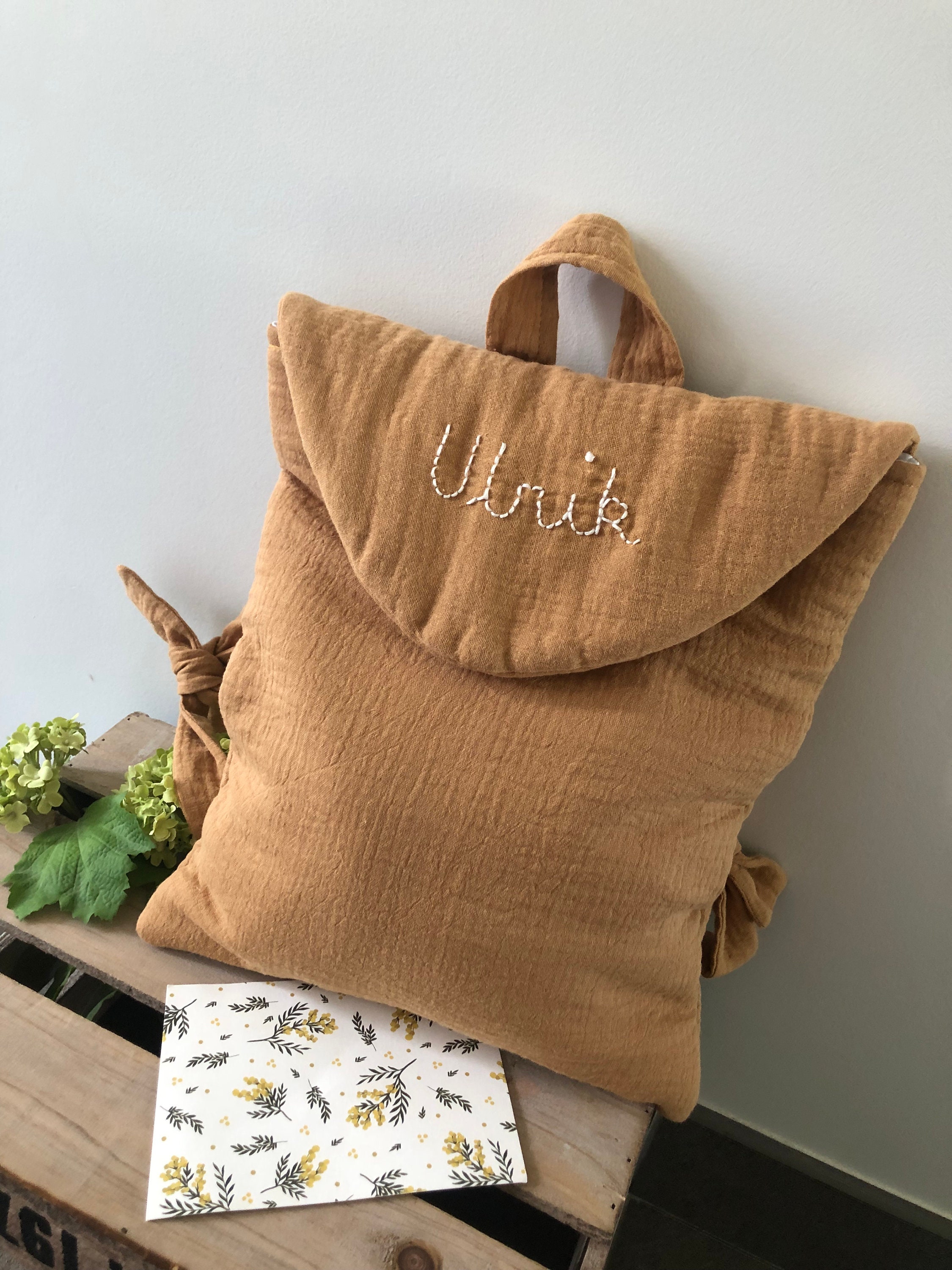 Sac à langer en coton double gaze- Minikane- Fleurs d'avril – Mille  Pastelles