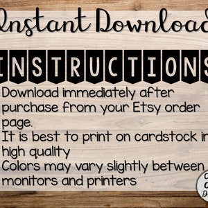 May include: Instant Download Instructions: Download immediately after purchase from your Etsy order page. It is best to print on cardstock in high quality. Colors may vary slightly between monitors and printers. COUNT ON ME Designs.
