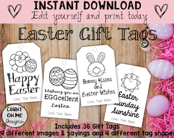 Printable Easter Gift Tags