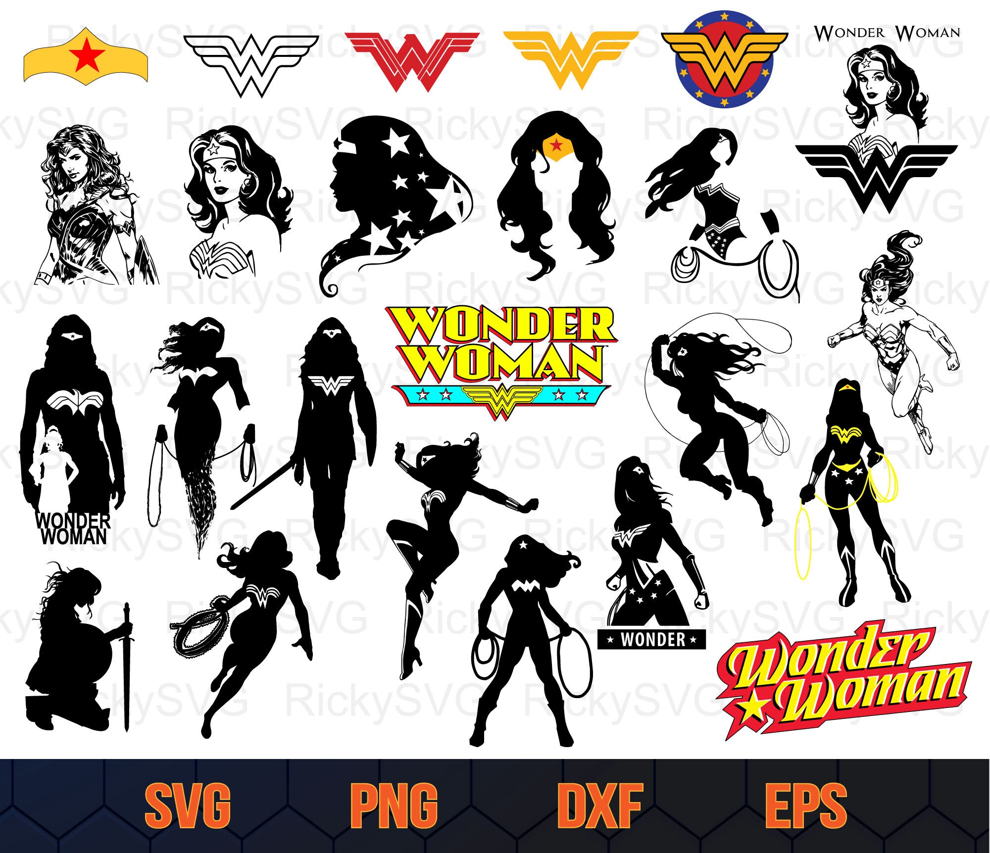 Download Wonder Woman clipart silhouette Wonder Woman svg DC Wonder ...