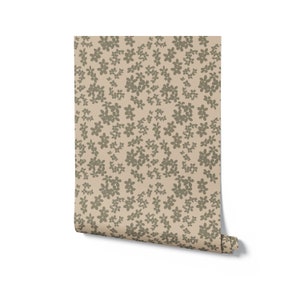 Little Flowers Wallpaper - 12.5". Removable and Self Adhesive Options . Peel and Stick Wallpaper. Accent Wall. Multiple Colours Available.