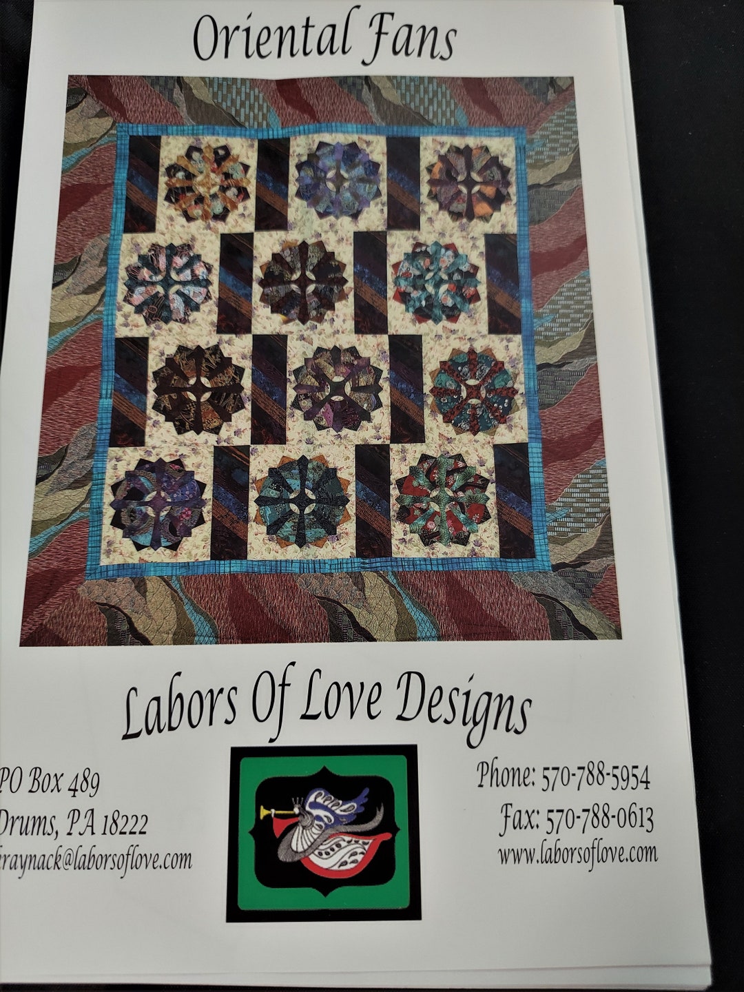 Oriental Fans Quilt Pattern Etsy