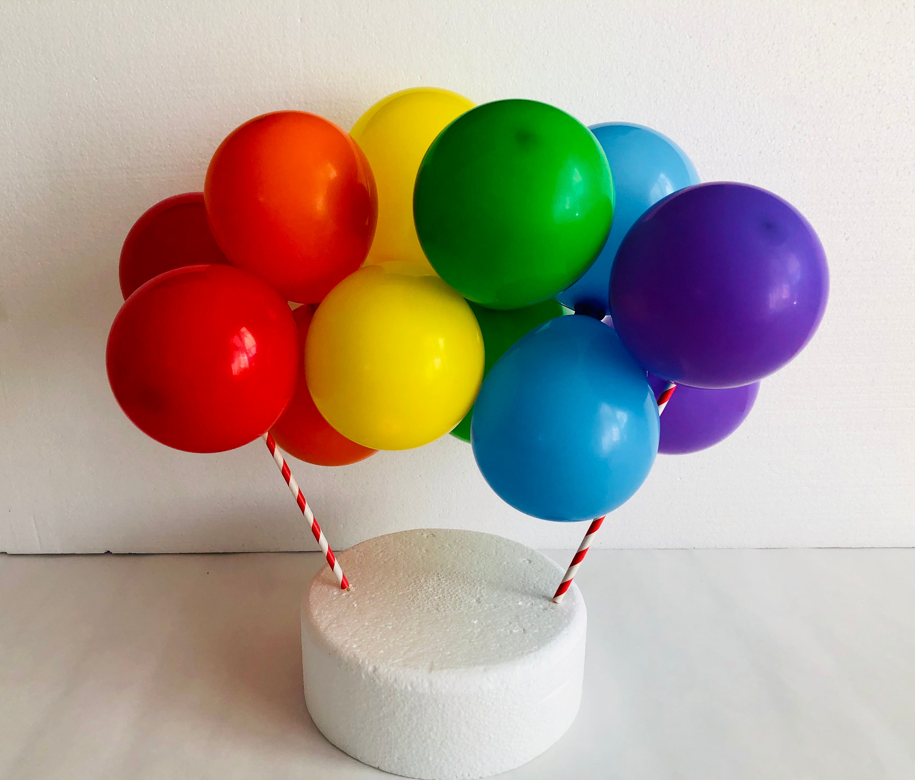 Balloon Cake Topper DIY Kit. Rainbow Mini Garland Cake Etsy UK