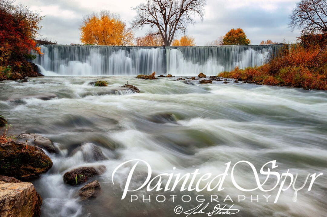 Autumn at the Lanesboro Dam in Lanesboro, MN Fine Art Photography Print