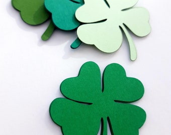 FOUR LEAF CLOVER SHAMROCK large die cuts scrapbook cards