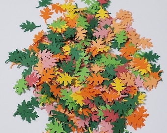 Fall Leaves Confetti Die Cut Outs ( Scrap Booking, Fall Decor, Holiday Decoration, Party Decoration )
