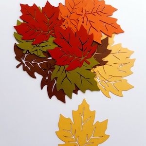 Feuille d’érable Die Cut Out (automne décoration, dispersion de Table de mariage, Scrap Booking, confettis)