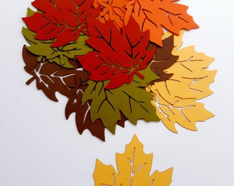 Maple Leaf Die Cut Out ( Fall Decoration, Wedding Table Scatter, Scrap Booking, Confetti )