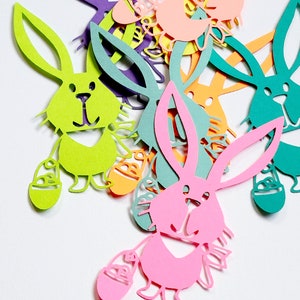 Hase Hase Die Cut Out (Osterdekoration, Konfetti, Partydekoration, Babyparty)