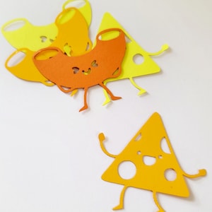 Macaroni en Cheese Die Cut Outs (Kids Crafts, Card Making, Scrap Booking, Confetti)