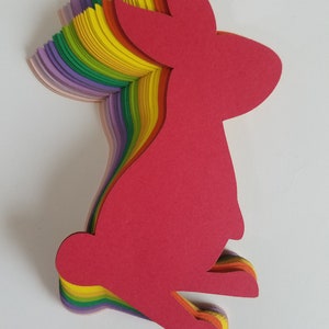 Bunny Die Cut Out (Paasdecor, Schrootboeking, Babyshower, Confetti)