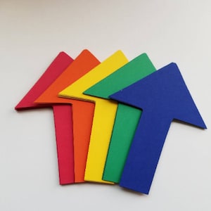 Arrow Die Cut Out (Reserva de chatarra, Artesanías para niños, Confeti, Adornos, Collages)