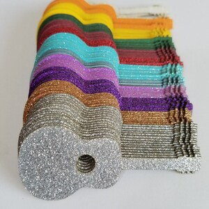 Glitzer Gitarrenstanzteile ( Scrapbooking, Konfetti, Partydekoration )