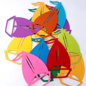 Zeilboot Die Cut Out (Nautisch Decor, Confetti, Scrap Booking, Card Making, Arts Crafts)