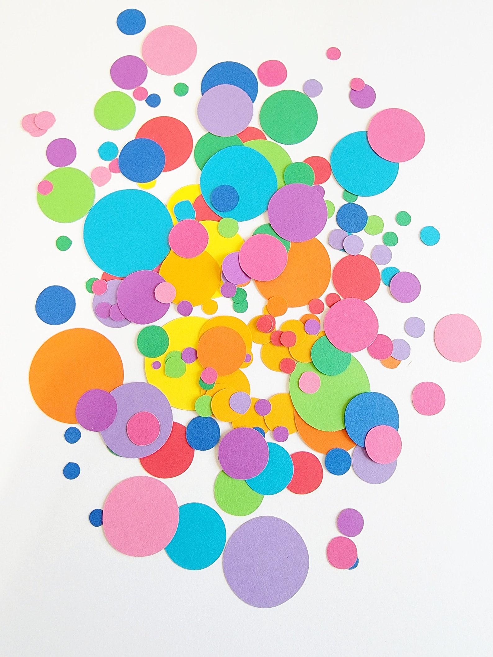 Circle Die Cut Outs School Projects Scrap Booking Party Etsy