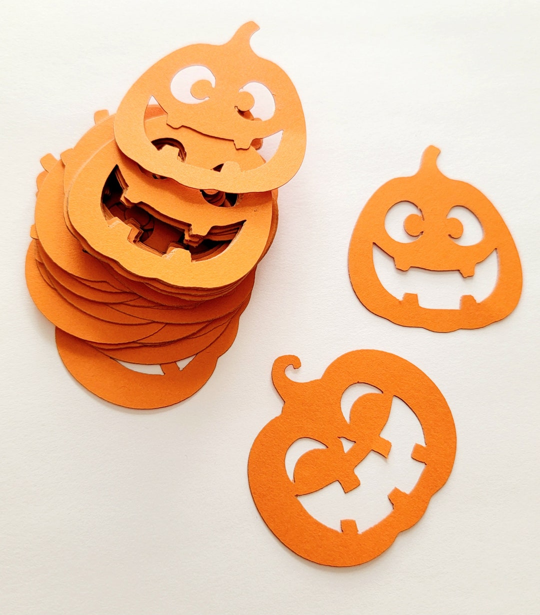 Pumpkin Jack O Lantern Die Cut Outs ( Fall Decor, Halloween Decor , Scrap Booking ) - Etsy