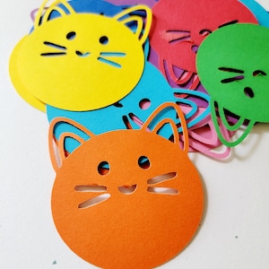 Cat Face Die Cut Out (Schrootboeking, Kaarten maken, Kids Crafts, Confetti)