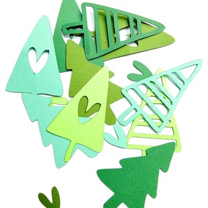 Wald Bäume Die Cut Outs ( Scrap Buchung, Kartenherstellung, Konfetti )