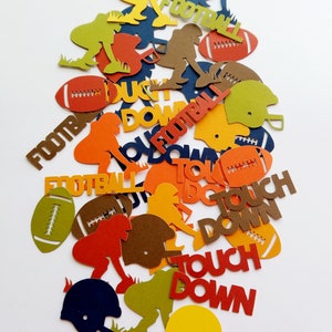 Football Themed Die Cut Out Variety Pack ( Scrap Booking, Confetti, Party Decoration )