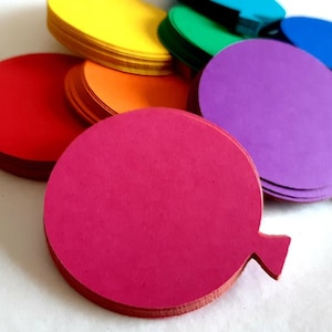 Balloon Die Cut Outs (Scrap Booking, Décorations de fête, Embellissements, Guirlandes, Fournitures, Douches de bébé, Artisanat pour enfants)