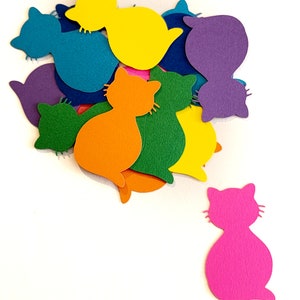 Cat Die Cut Out (Kat Confetti, Card Making, Scrap Booking)