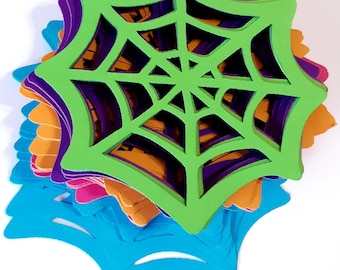 Spider Web Cut Outs ( Halloween Decoration, Fall Decoration, Decoupage, Collages, Confetti )