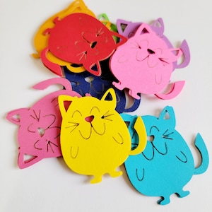 Cat Die Cut Outs (Dierenasiel, Decoupage, Collages, Confetti, Scrap Booking)