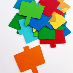 Tuin spel Die Cut Outs (papier tuin Stakes, elementaire / Pre-School projecten, Tuin scrapbookingateliers, Decor van het voorjaar, Collages)