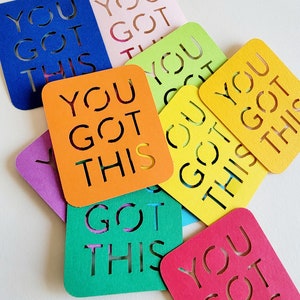 You Got This Card Die Cut Out Scrap Booking Card Making - Etsy