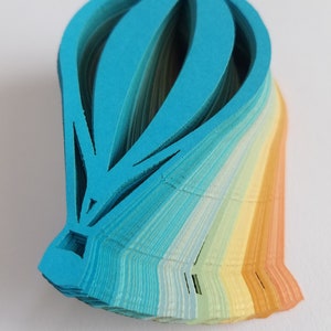 Découpes de matrices de montgolfière (réservation de ferraille, baby showers, fabrication de cartes)