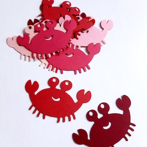 Crab Die Cut Outs (Bajo el tema del mar, Reserva de chatarra, Adornos, Confeti)