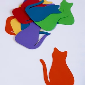 Kat sterven cut outs (dierlijke Shelter, decoupage, collages, confetti, scrapbookingateliers)