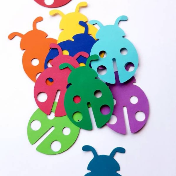 Lady Bug Die Cut Outs ( Scrap Booking, Embellishments, Party Decoration, Spring Decor, Garlands )